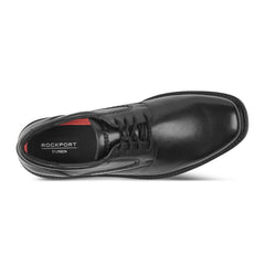Men Rockport Style Leader 2 Plain Toe Oxford Black Leather