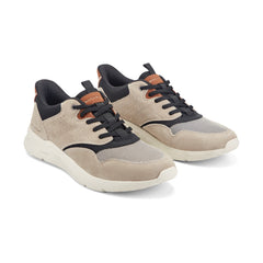 Men Rockport Shawn Step Activated Casual Lace-up Sneakers Taupe Suede