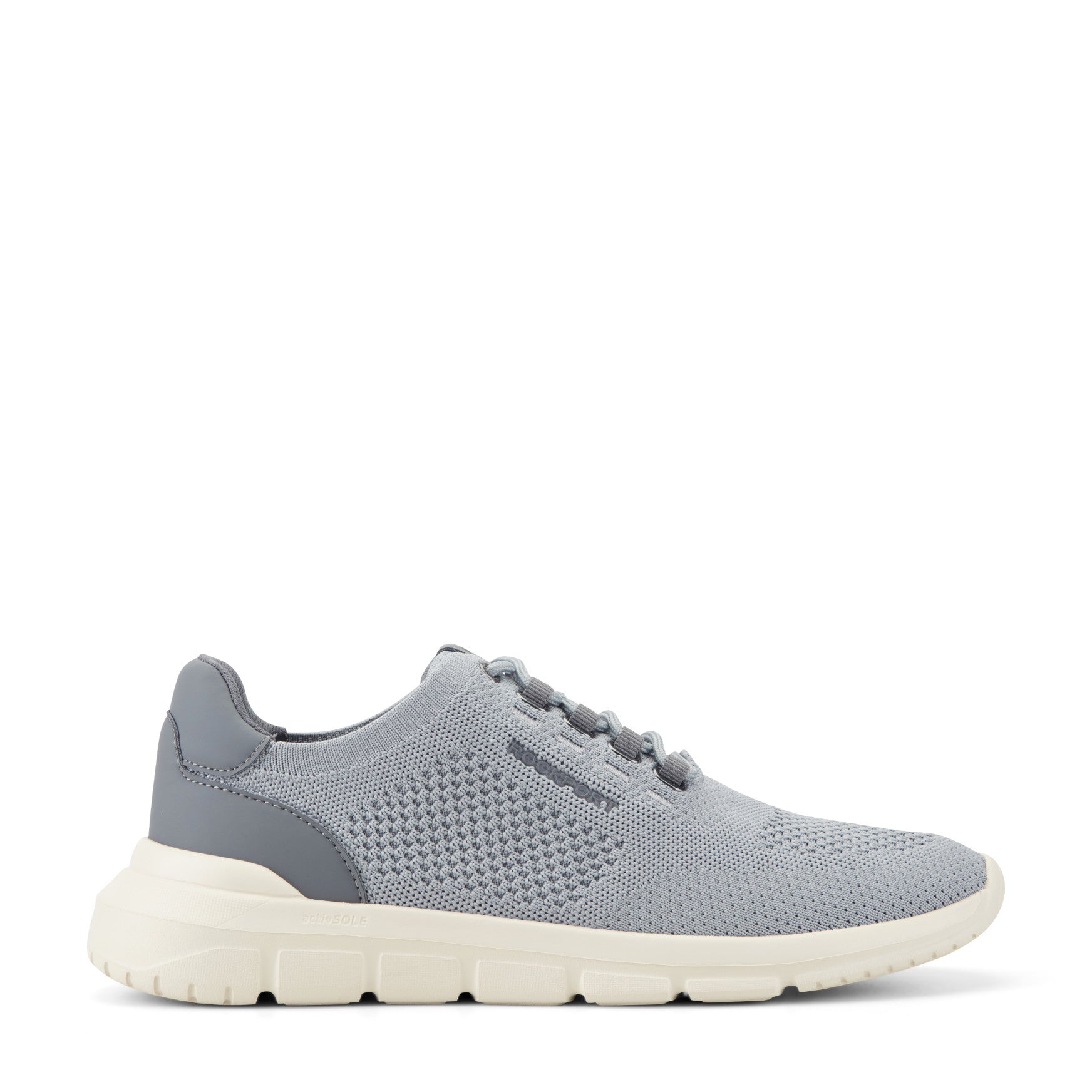 Men Rockport Jaimson Lace-up Casual Sneakers Light Gray