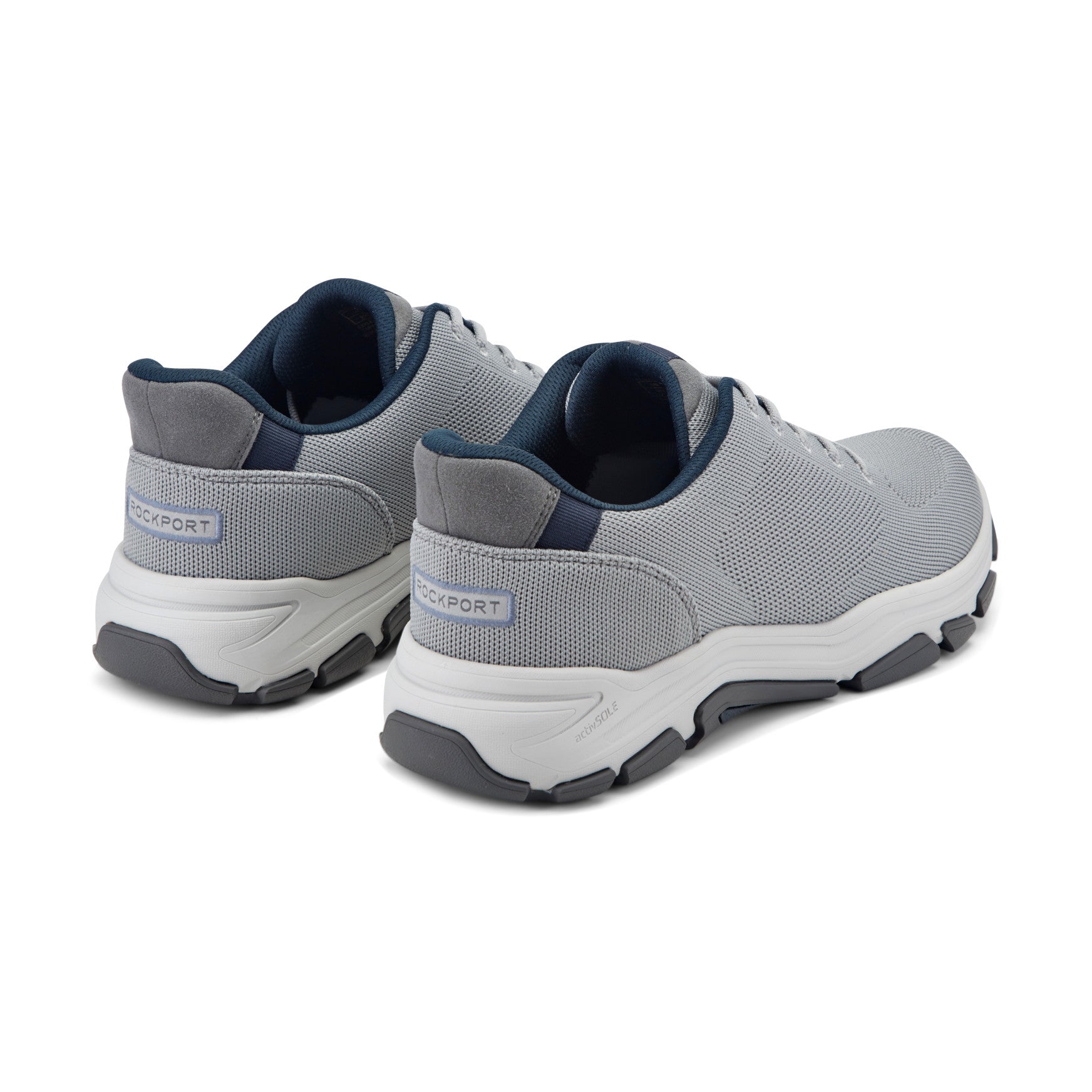 Men Rockport Rafferty Step Activated Lace-up Casual Sneakers Medium Gray