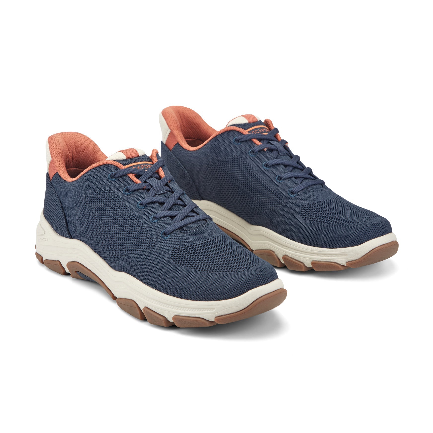 Men Rockport Rafferty Step Activated Lace-up Casual Sneakers Dark Blue