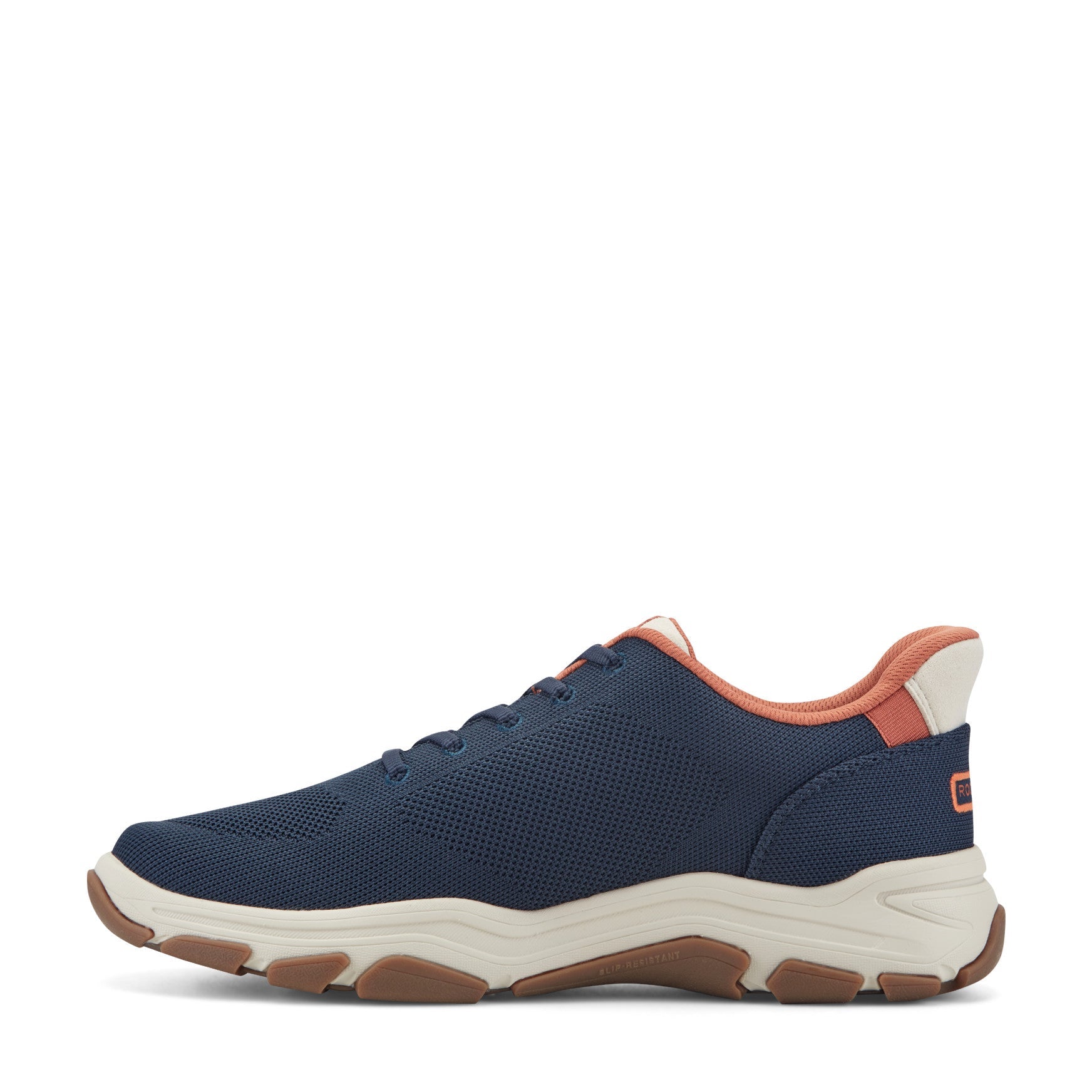 Men Rockport Rafferty Step Activated Lace-up Casual Sneakers Dark Blue