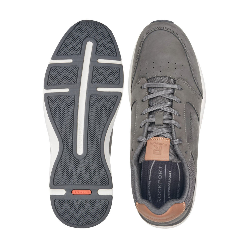 Men Rockport ProWalker Tour Lace-up Casual Sneakers Dark Gray