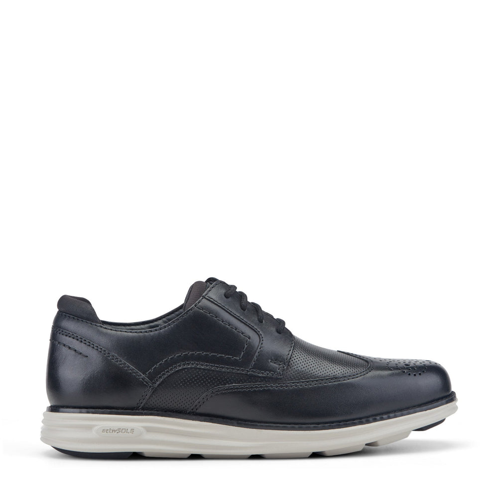 Men Rockport Coltin Casual Lace-up Round Toe Shoes Black
