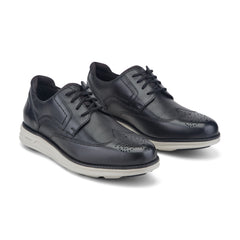 Men Rockport Coltin Casual Lace-up Round Toe Shoes Black