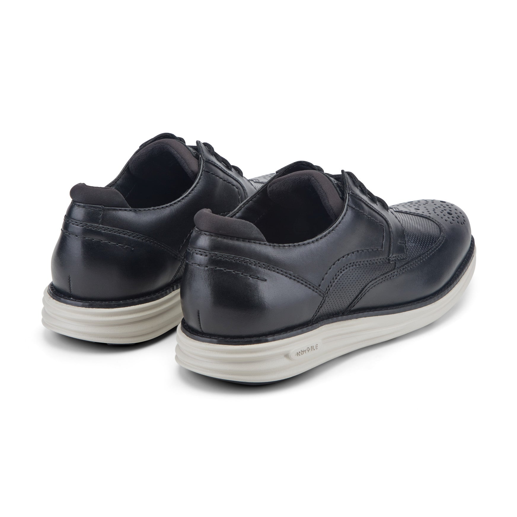 Men Rockport Coltin Casual Lace-up Round Toe Shoes Black