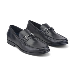 Men Rockport Whit Classic Bit Loafers Black Polished Leather