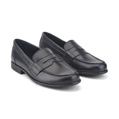 Men Rockport Classic Penny Loafers Black Leather