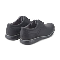 Men Rockport Garett Plain Toe Oxford Black Leather