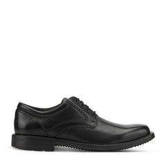Men Rockport Style Leader 2 Plain Toe Oxford Black Leather