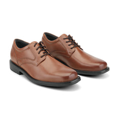 Men Rockport Style Leader 2 Plain Toe Oxford British Tan Leather