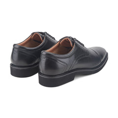 Men Rockport Findlay Dress Lace-up Almond Toe Oxfords Black Leather