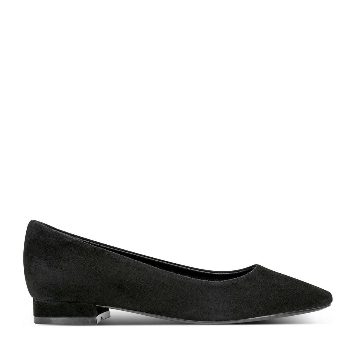 Women Rockport Tessa Total Motion Pointy Toe Dress Flats Black Suede