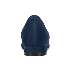 Women Rockport Tessa Total Motion Pointy Toe Dress Flats Dark Blue Suede