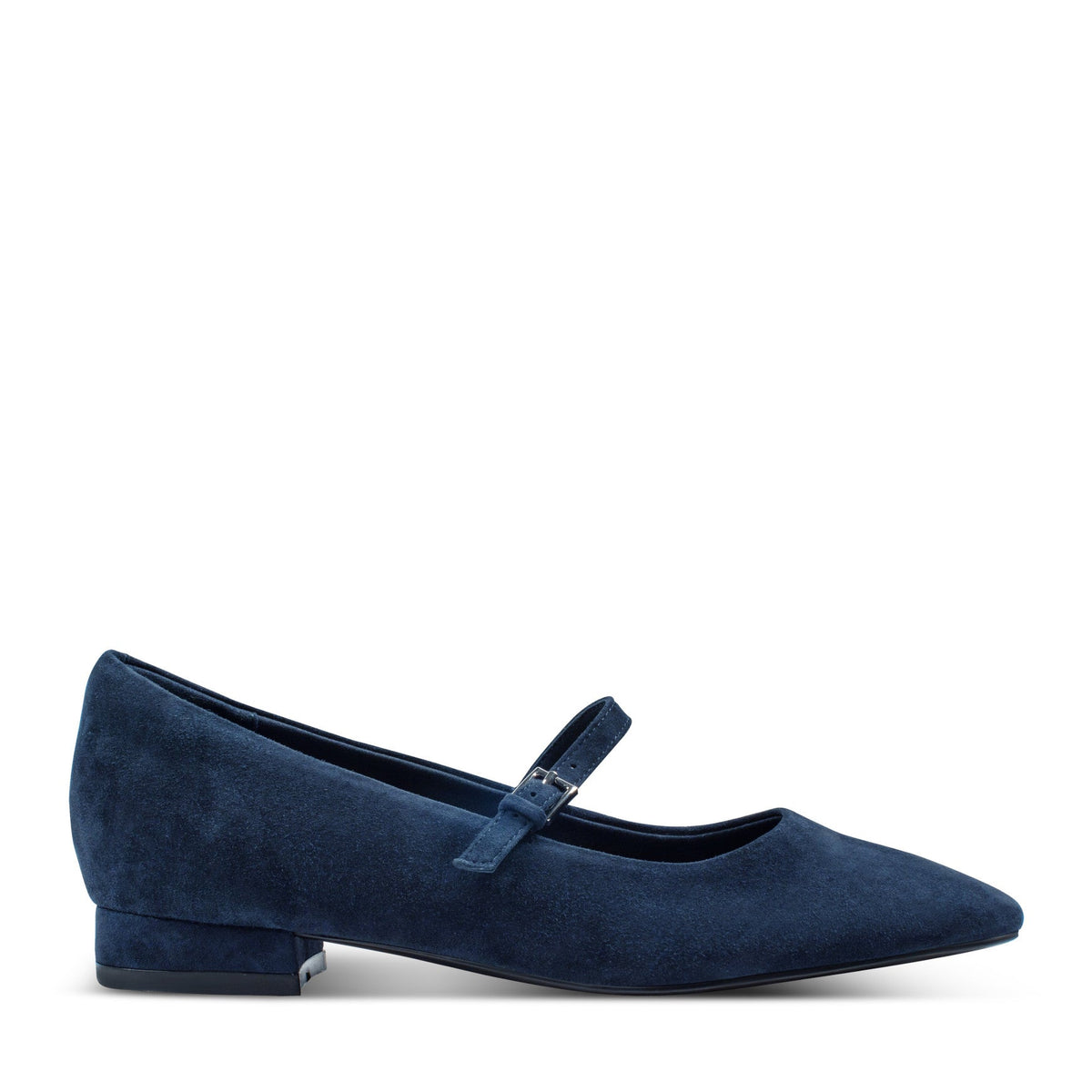 Women Rockport Taren Total Motion Pointy Toe Dress Flats Dark Blue Suede