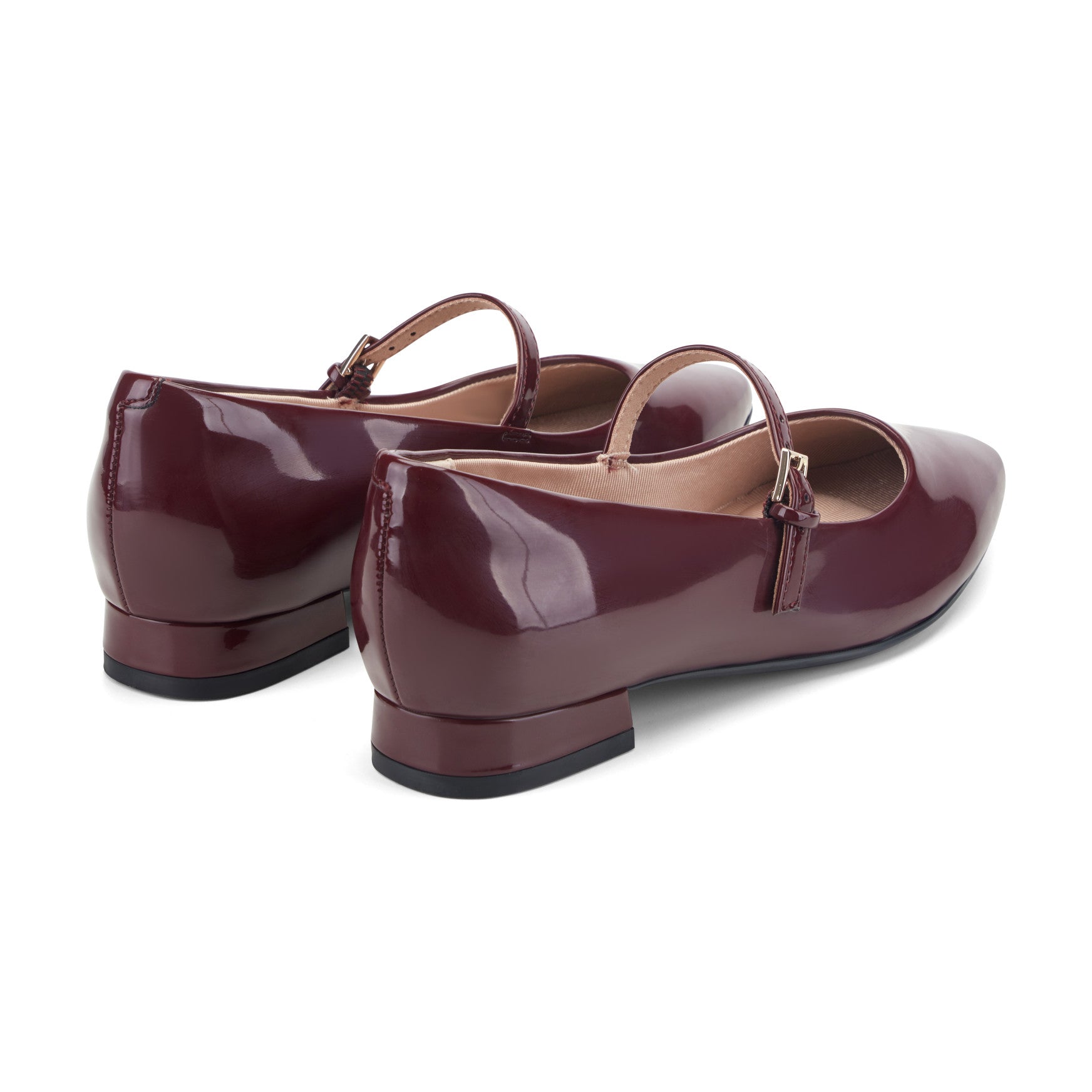 Women Rockport Taren Total Motion Pointy Toe Dress Flats Dark Red