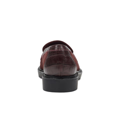 Women Rockport Kiara Tassel Loafers Dark Red Suede
