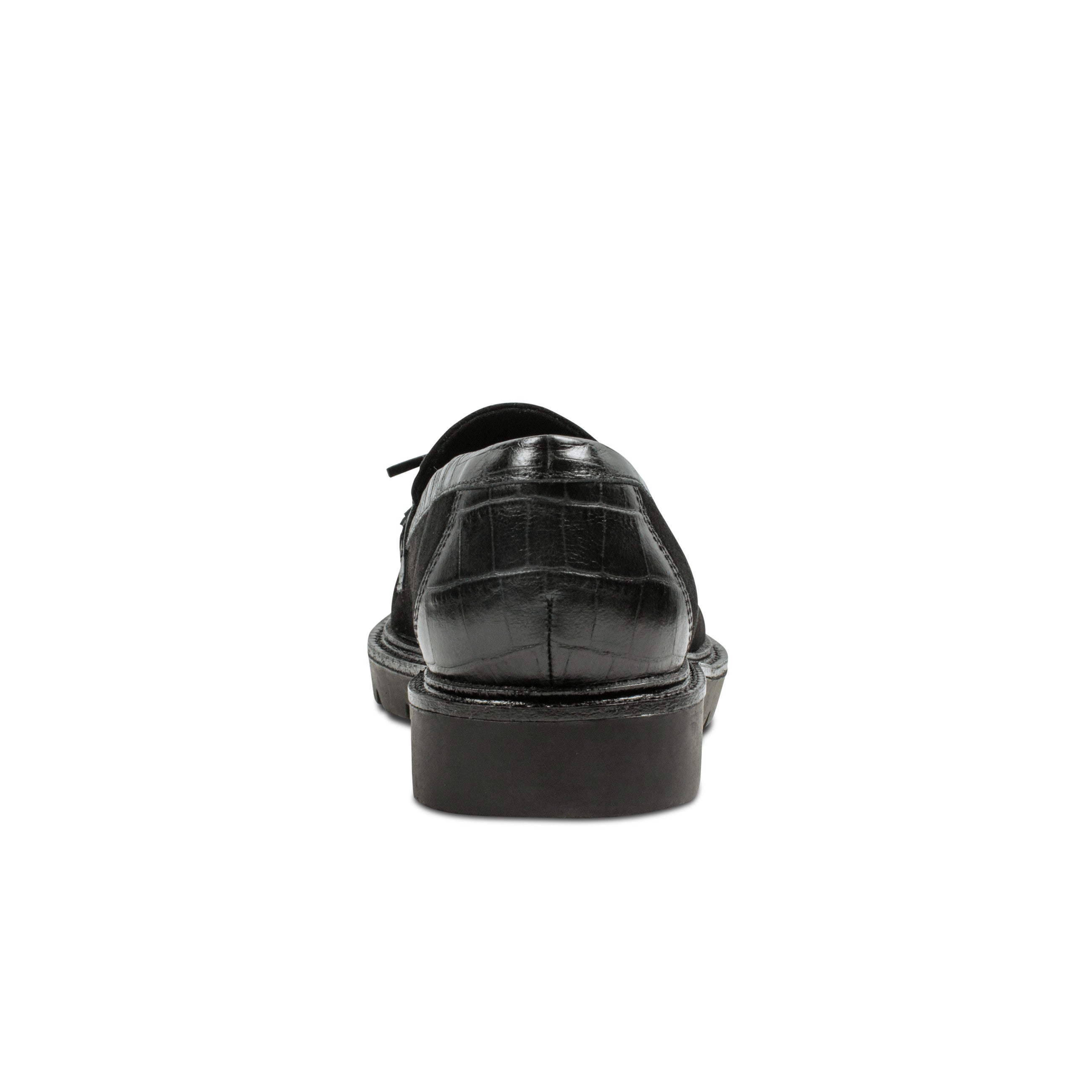 Women Rockport Kiara Tassel Loafers Black Suede