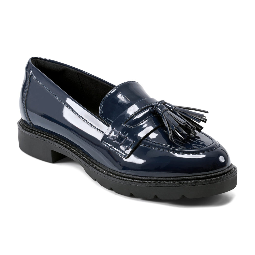 Women Rockport Kiara Tassel Loafers Dark Blue