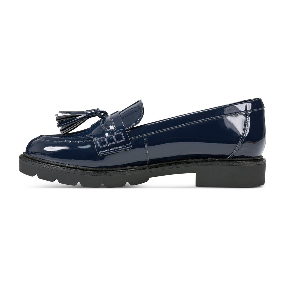 Women Rockport Kiara Tassel Loafers Dark Blue