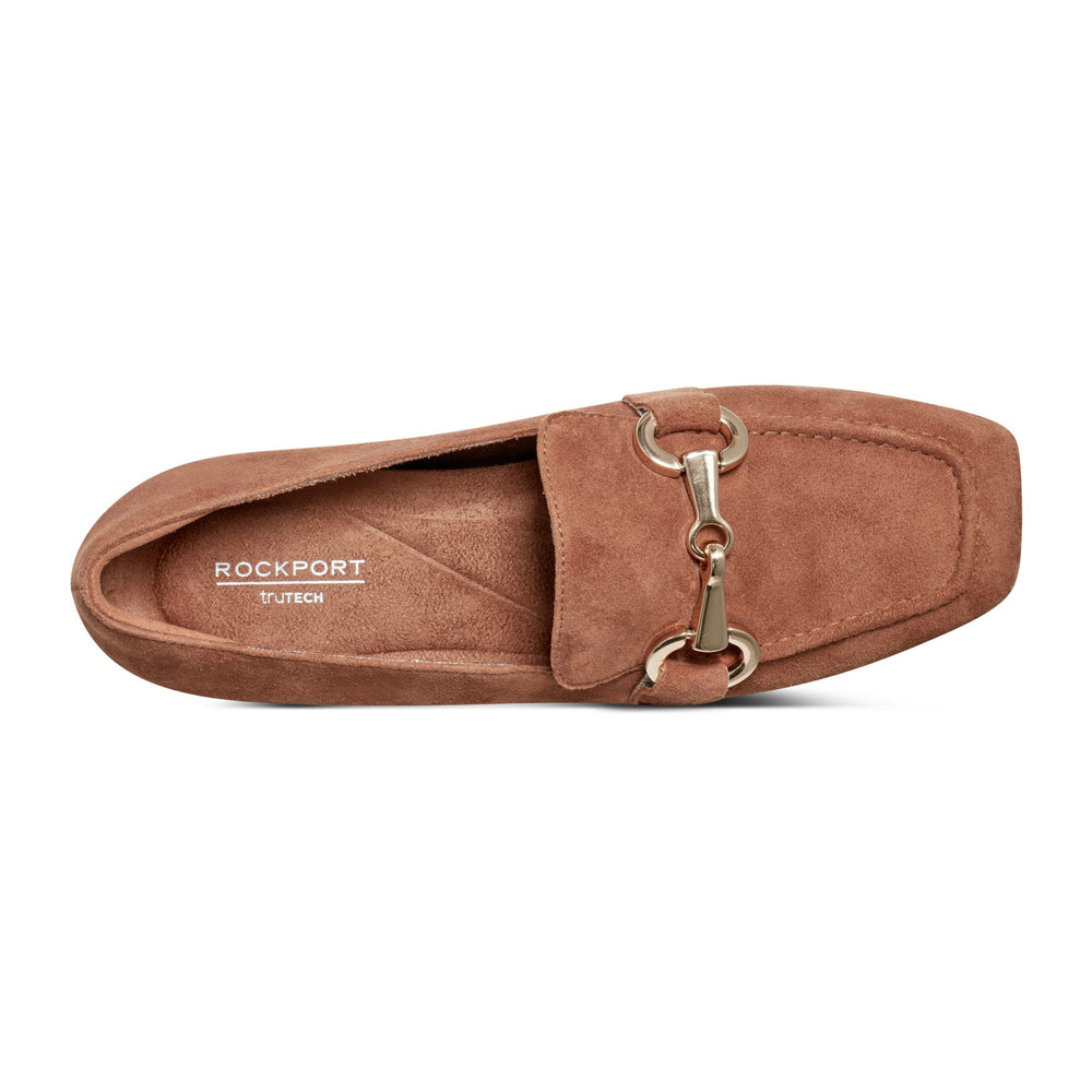 Women Rockport Polly Slip-on Square Toe Dress Loafers