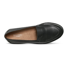 Women Rockport Kacey Penny Loafer Black Leather