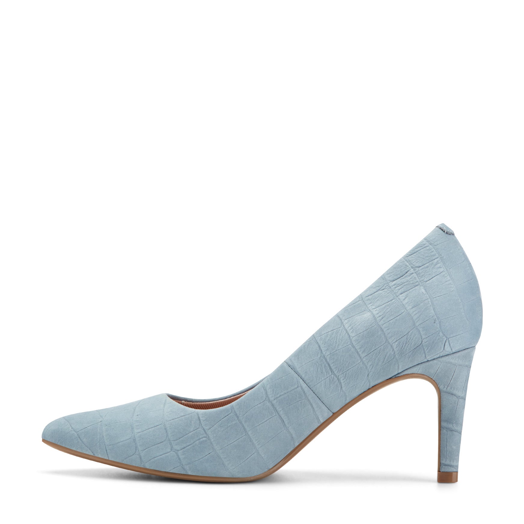 Women Rockport Juliet Total Motion Dress Pumps Light Blue Leather