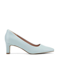 Women Rockport Total Motion Merida Classic Dress Pumps Light Blue Leather