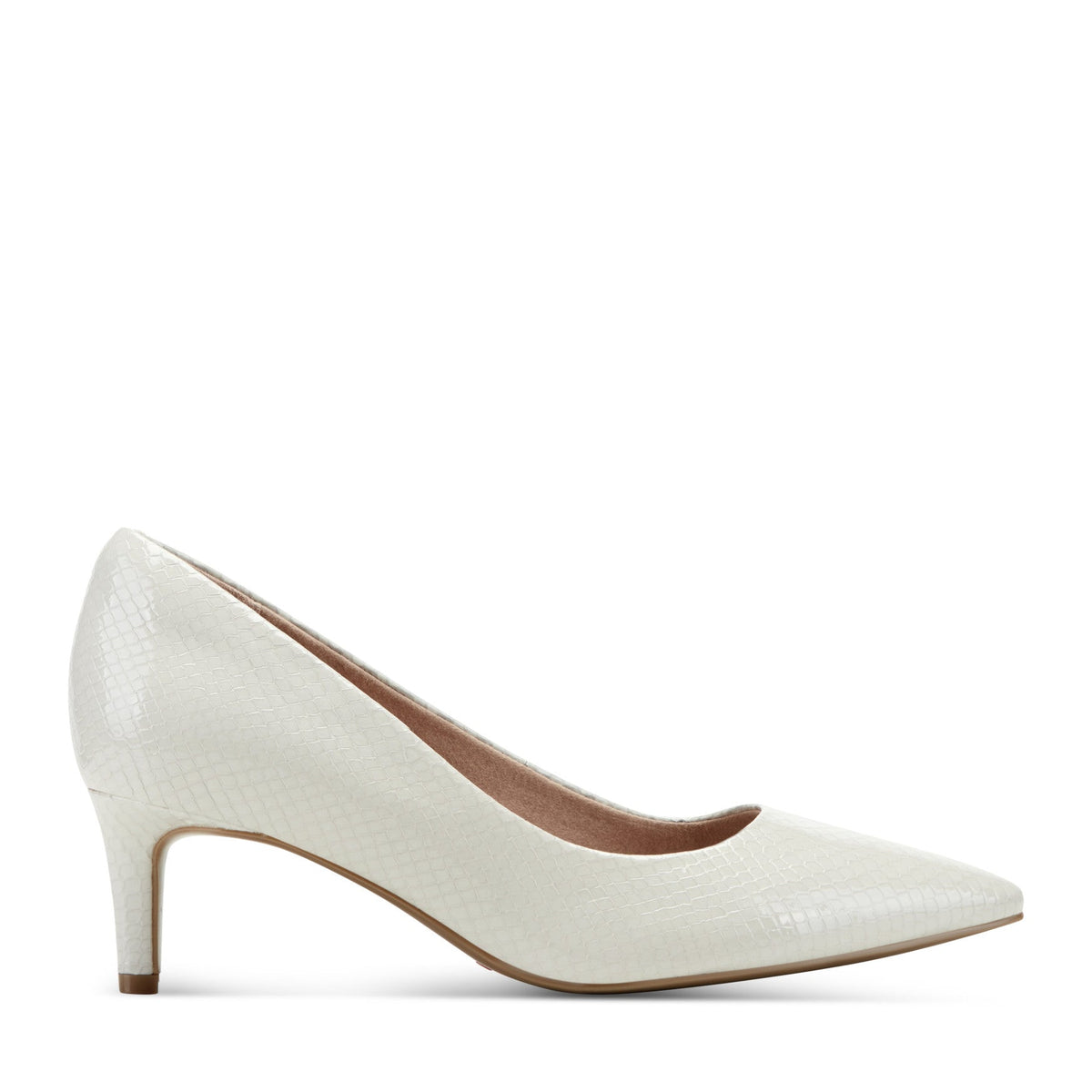 Women Rockport Cindy Total Motion Pumps Light Gray Leather