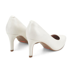 Women Rockport Juliet Total Motion Dress Pumps Ivory Leather