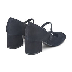 Women Rockport Xena Block Heel Mary Jane Pumps Black