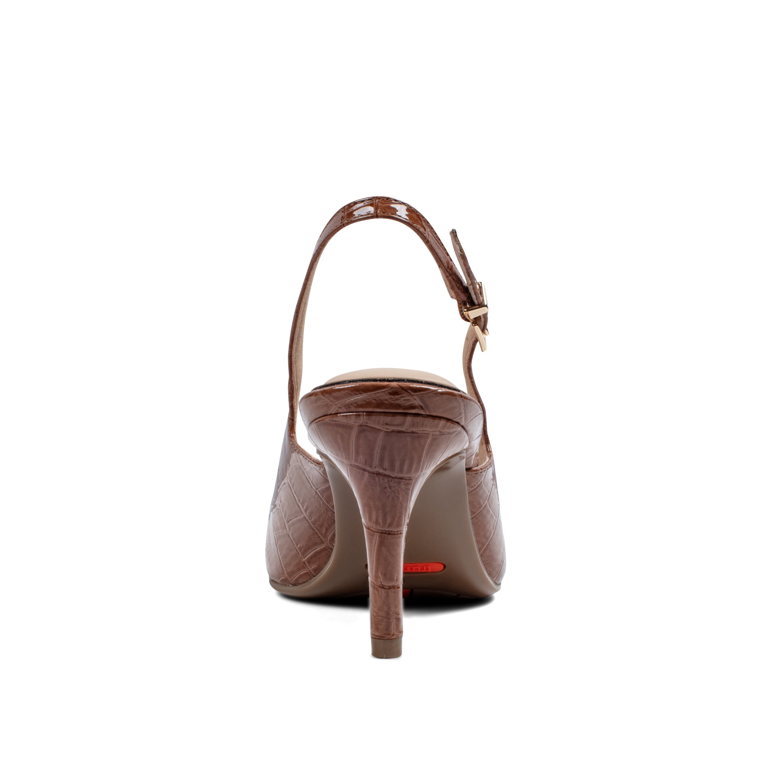 Women Rockport Jolie Total Motion Dress Pumps Medium Natural Croco Patent