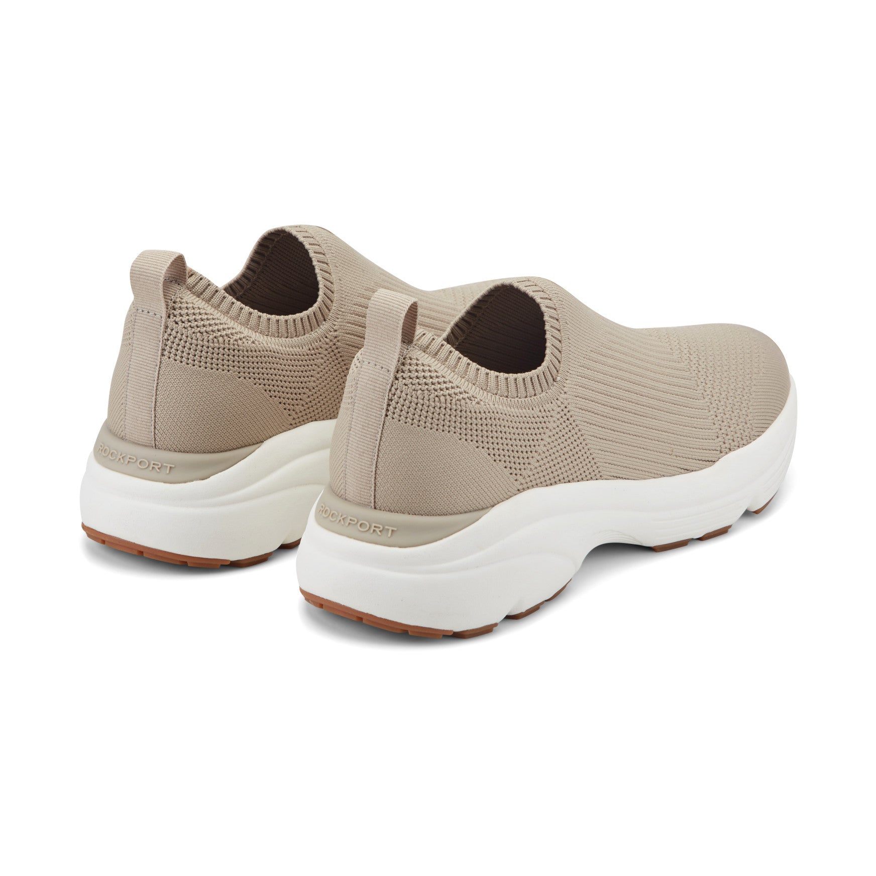 Women Rockport Demi Slip-on Casual Sneakers Light Natural