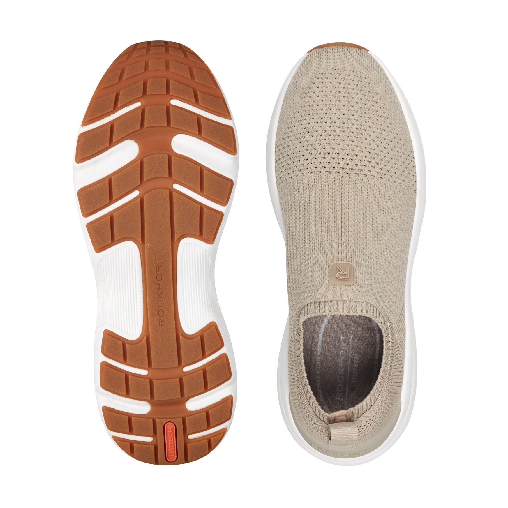 Women Rockport Demi Slip-on Casual Sneakers Light Natural