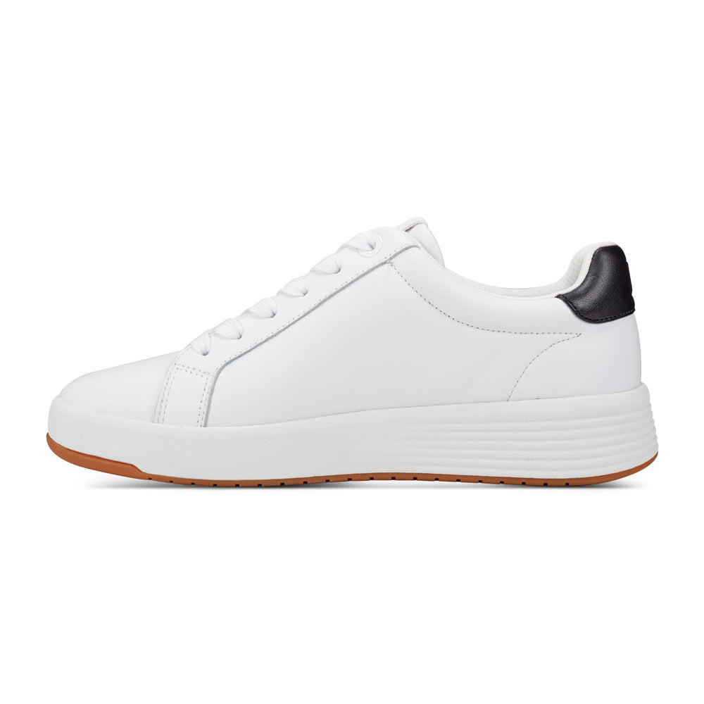 Women Rockport ProWalker Elara Lace-up Casual Sneakers White Leather