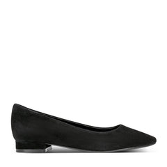 Women Rockport Tessa Total Motion Pointy Toe Dress Flats Black Suede