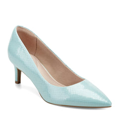 Women Rockport Cindy Total Motion Pumps Light Blue Leather