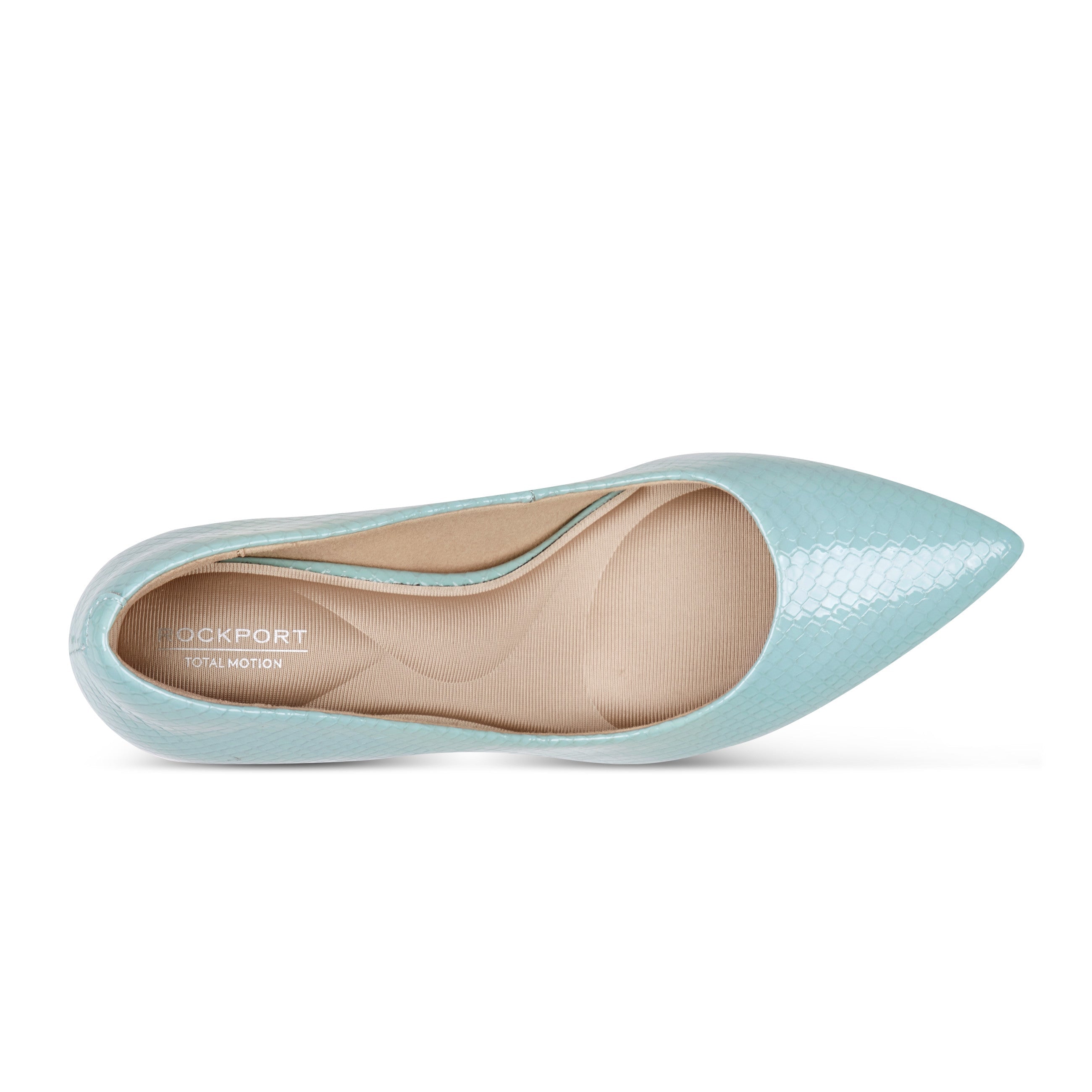 Women Rockport Cindy Total Motion Pumps Light Blue Leather