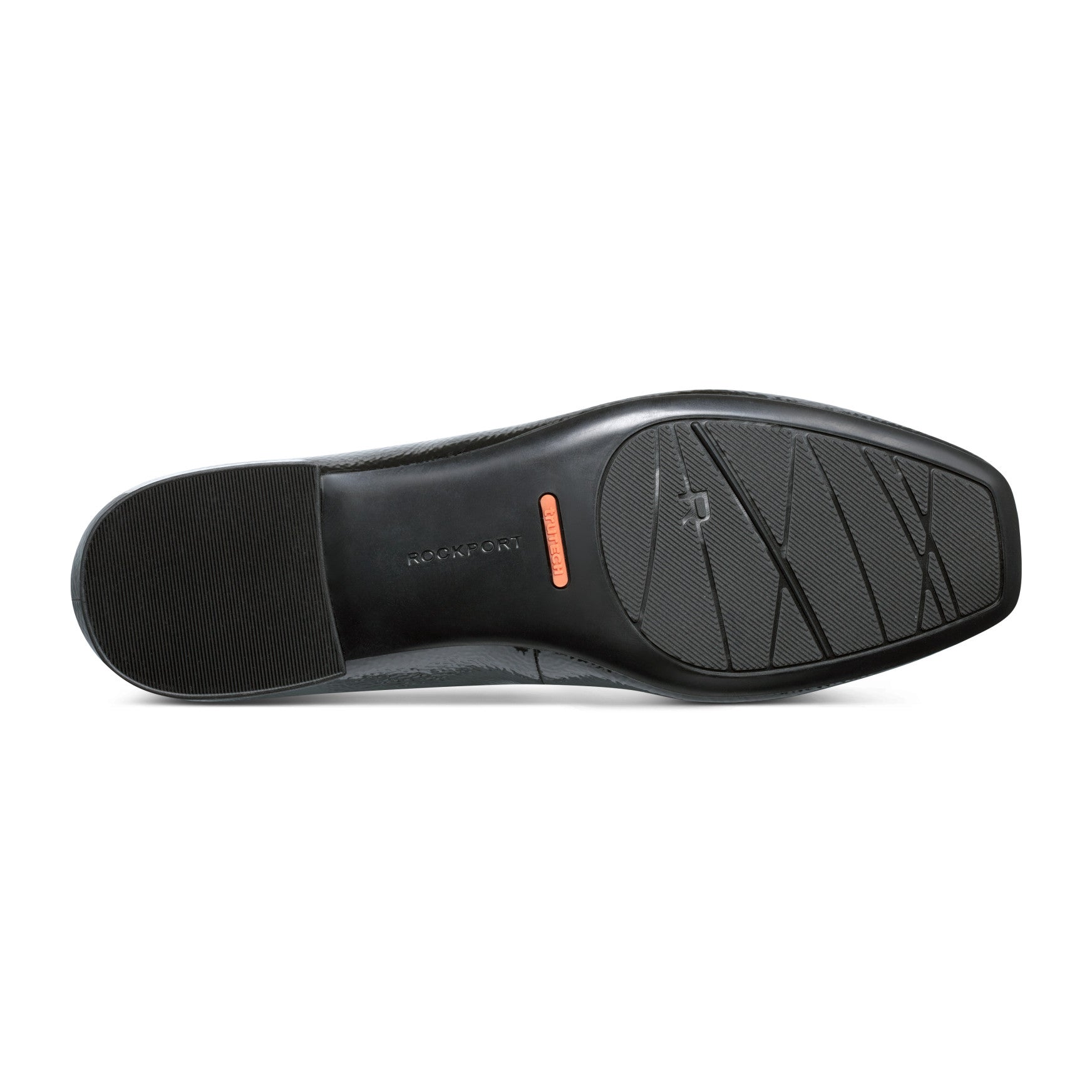 Women Rockport Sadie Square Toe Slip-on Ballet Dress Flats Black Patent