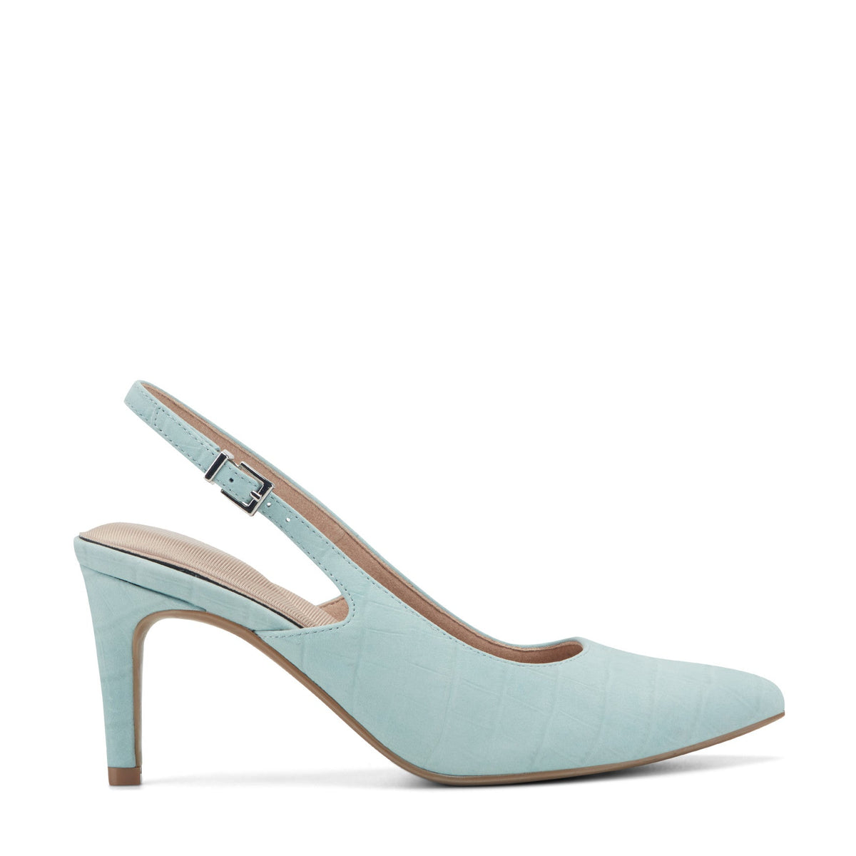 Women Rockport Jolie Total Motion Dress Pumps Light Blue Leather