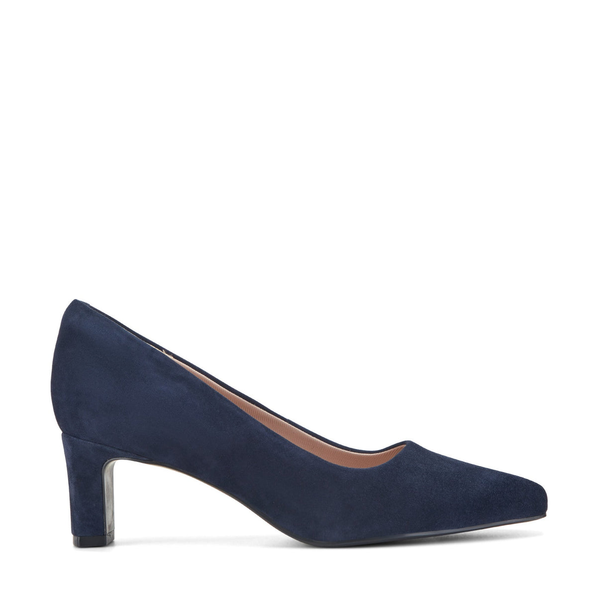 Women Rockport Total Motion Merida Classic Dress Pumps Dark Blue Suede