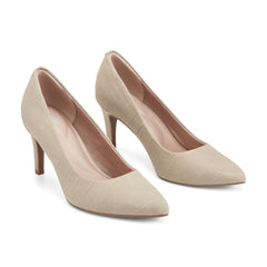 Women Rockport Juliet Total Motion Dress Pumps Taupe Leather