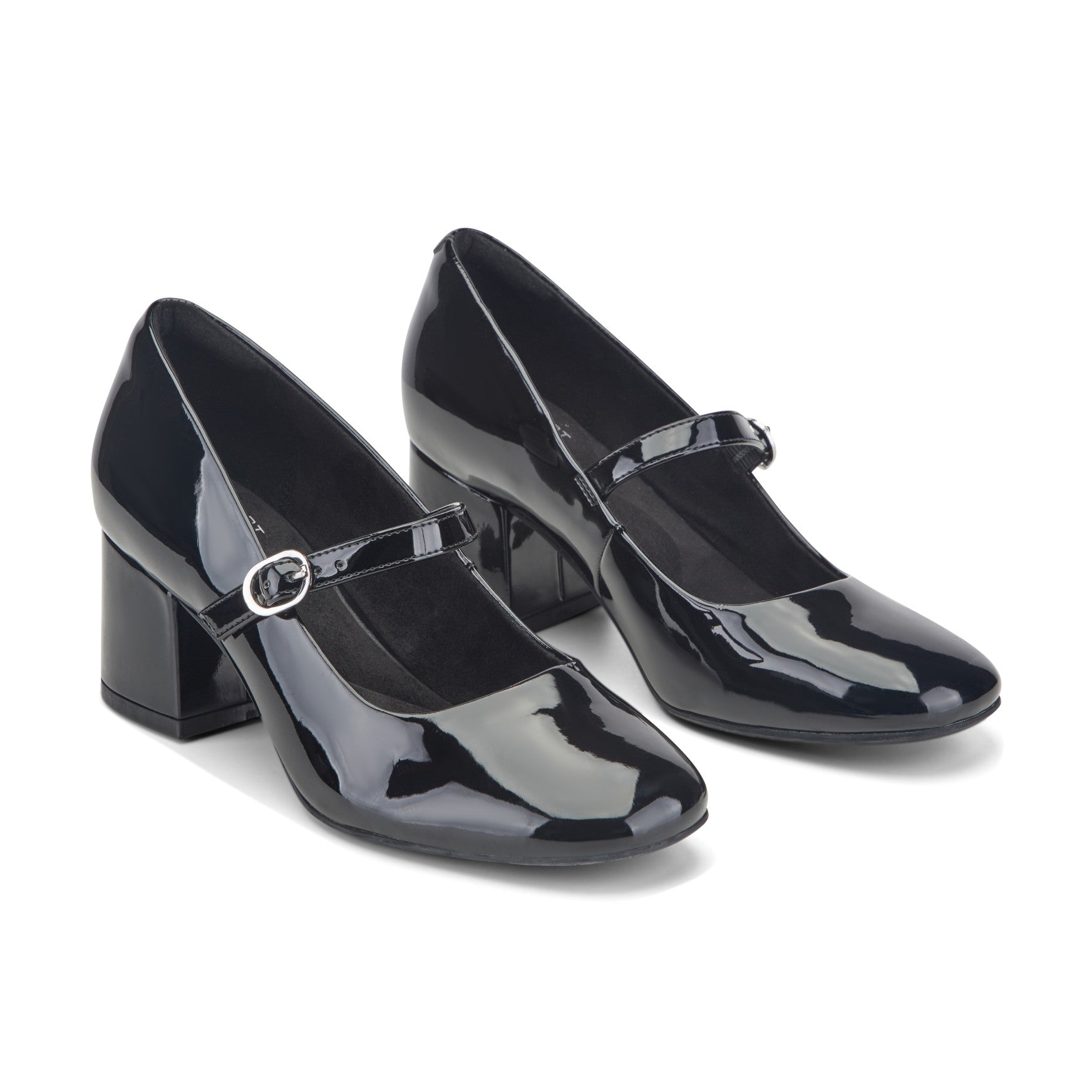 Women Rockport Xena Block Heel Mary Jane Pumps Black