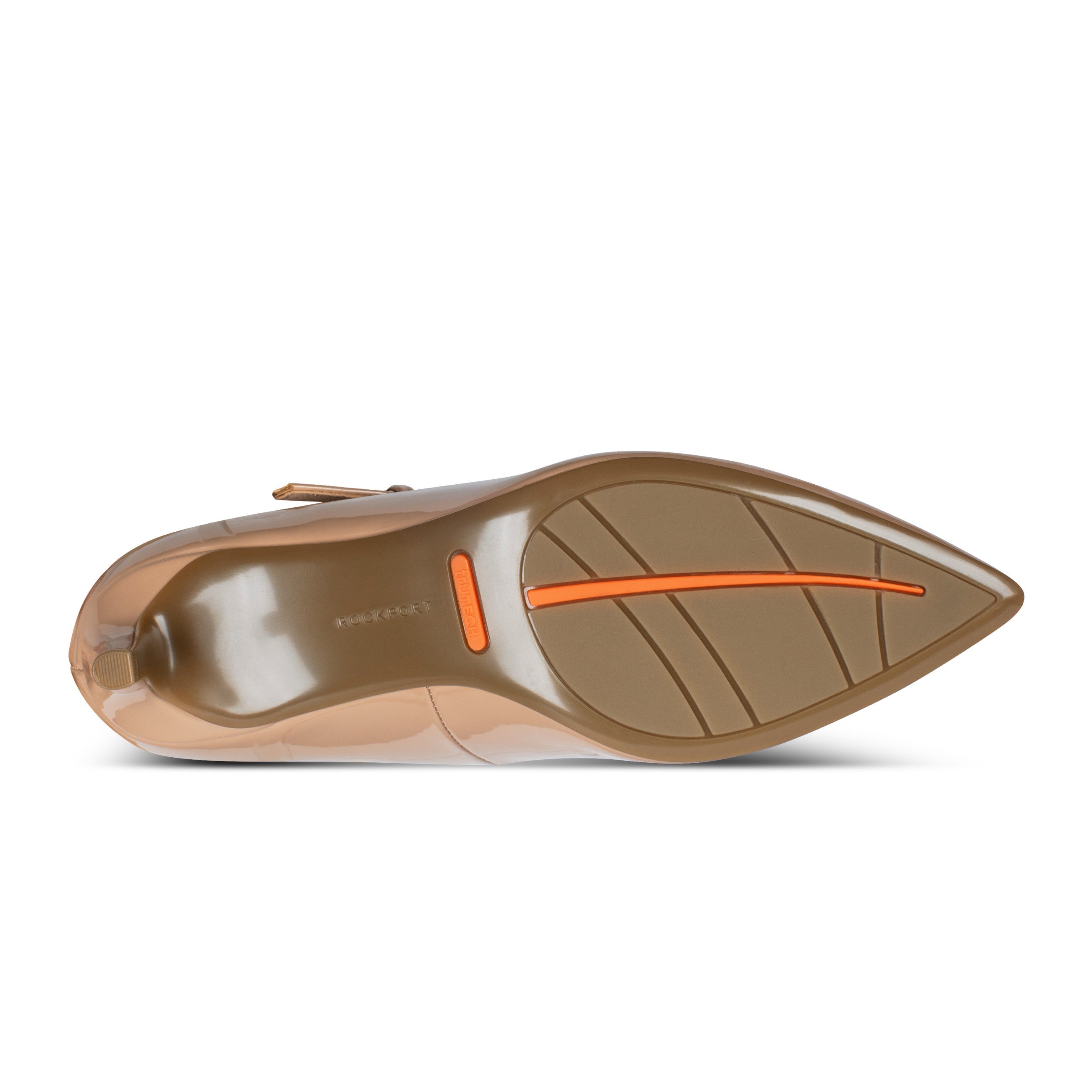 Women Rockport Total Motion Chase Classic Mary-Jane Dress Pumps Light Natural Patent