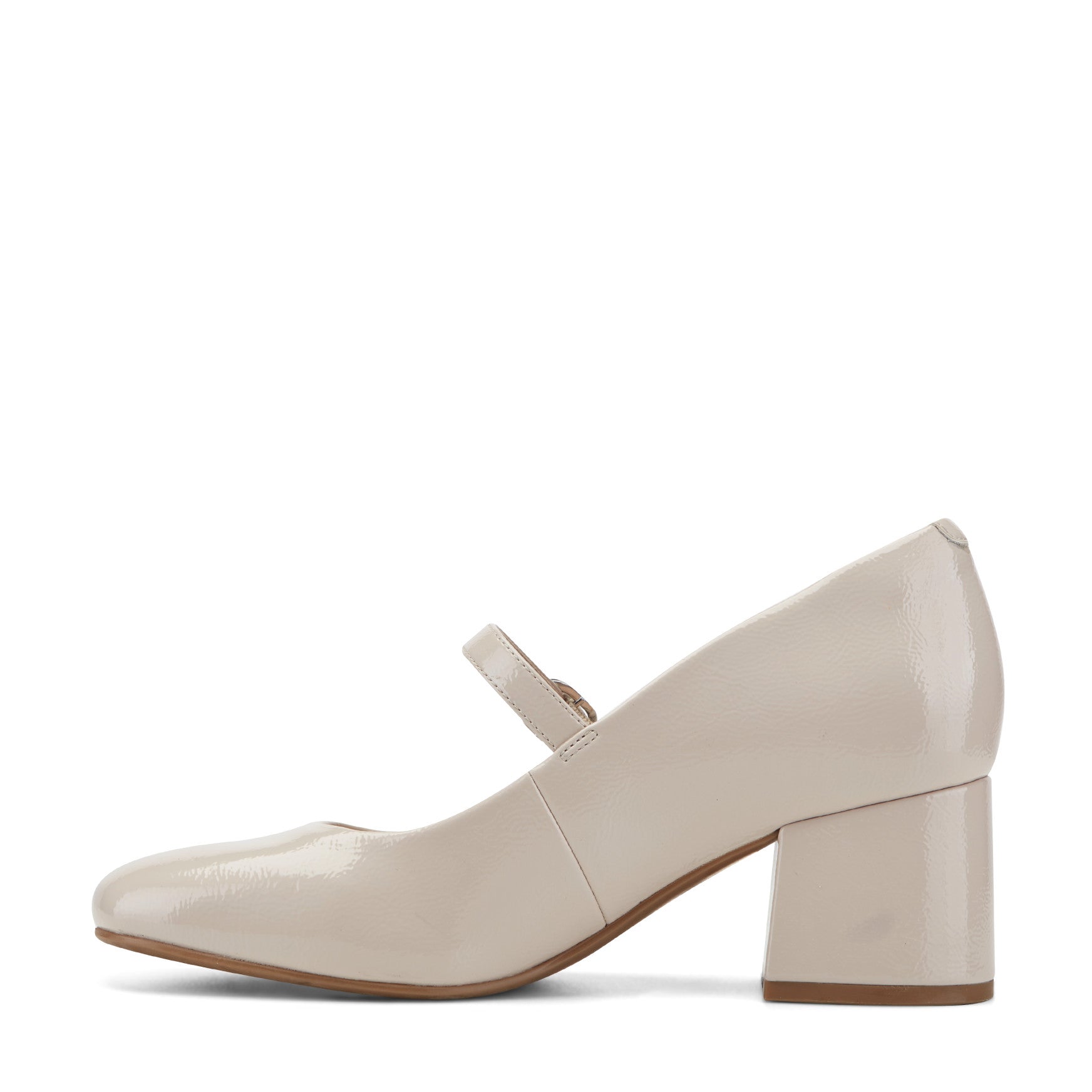Women Rockport Xena Block Heel Mary Jane Pumps Light Natural
