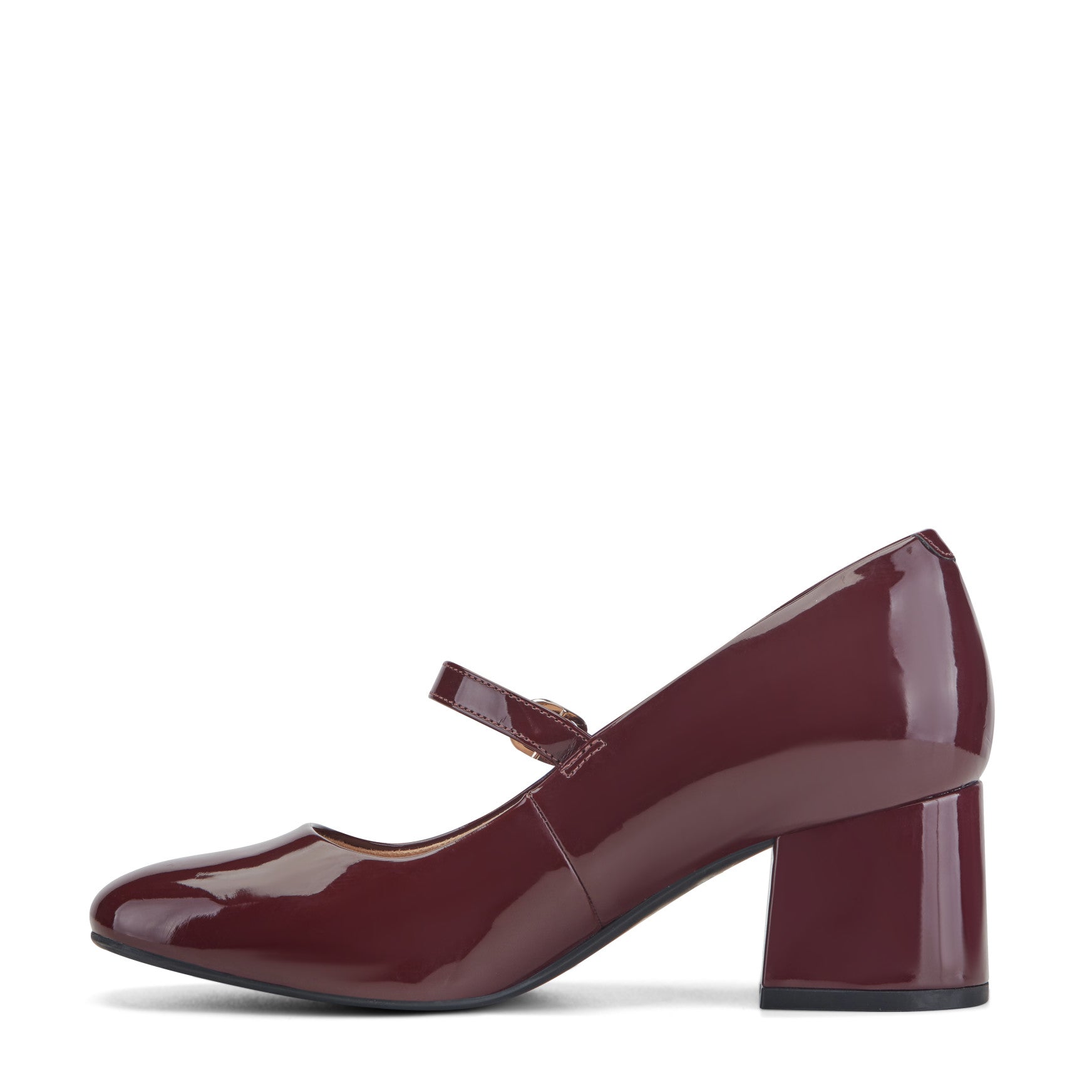Women Rockport Xena Block Heel Mary Jane Pumps Dark Red