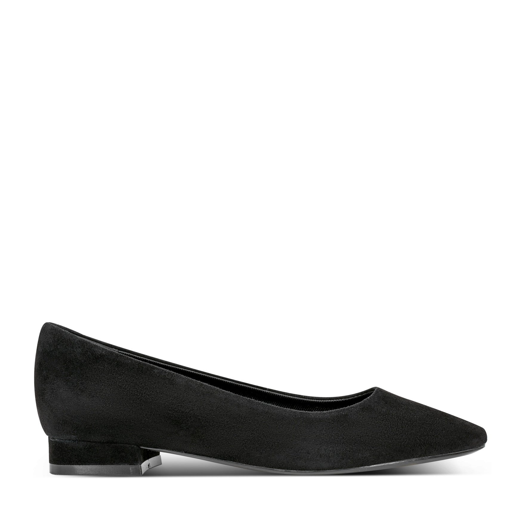 Women Rockport Tessa Total Motion Pointy Toe Dress Flats Black Suede