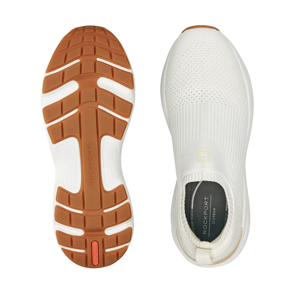 Women Rockport Demi Slip-on Casual Sneakers Ivory