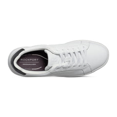 Women Rockport ProWalker Elara Lace-up Casual Sneakers White Leather