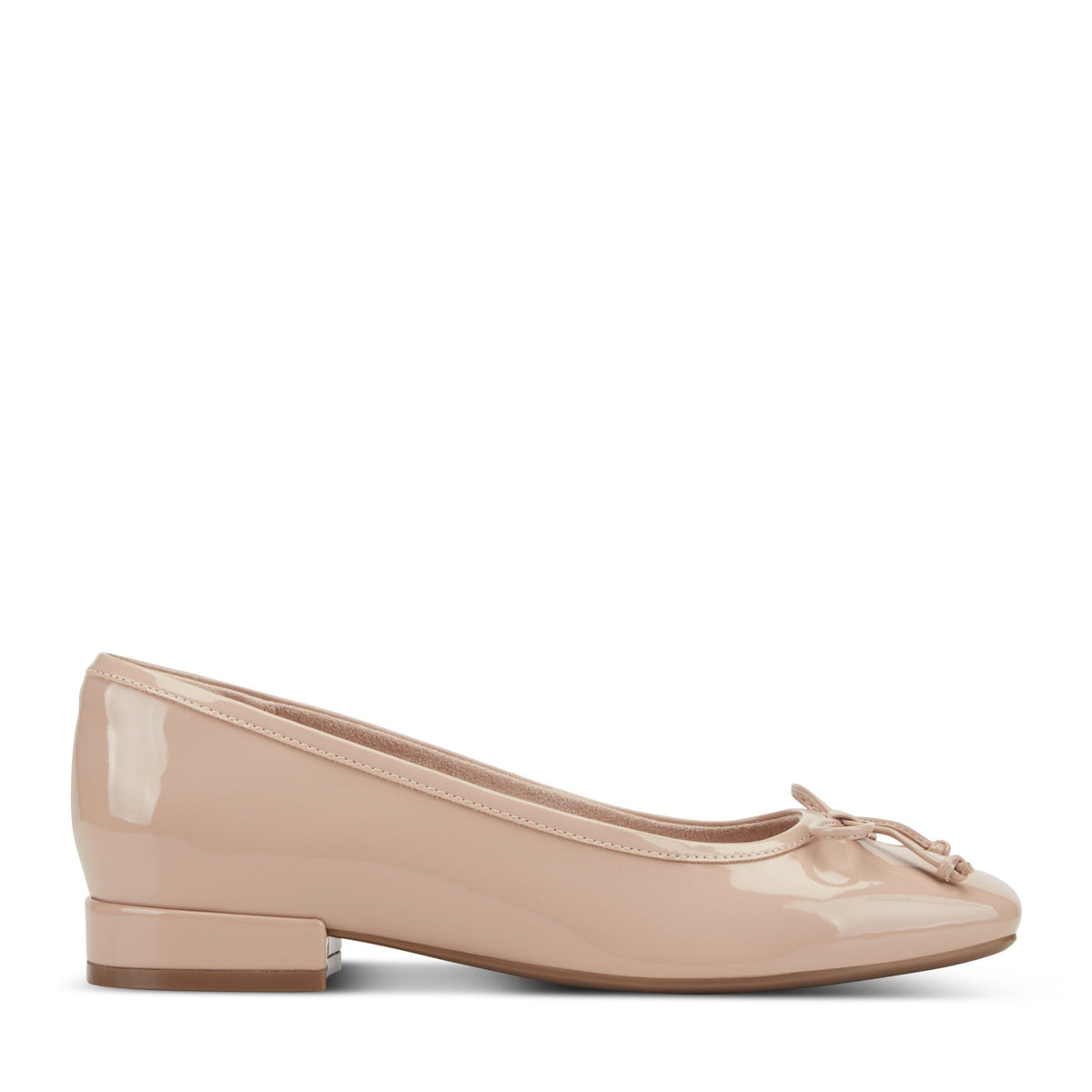 Women Rockport Sadie Square Toe Slip-on Ballet Dress Flats Light Natural